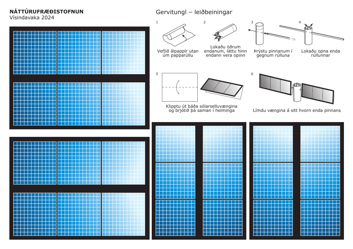 Föndurblað gervitungl