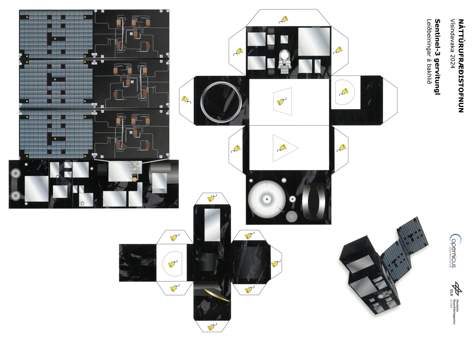 Föndurblað gervitungl