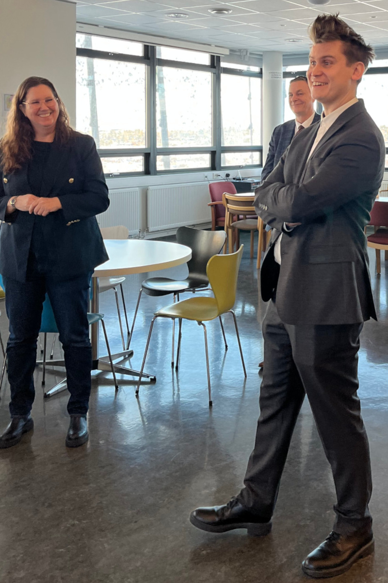 Ráðherra ávarpar starfsfólk Náttúrufræðistofnunnar