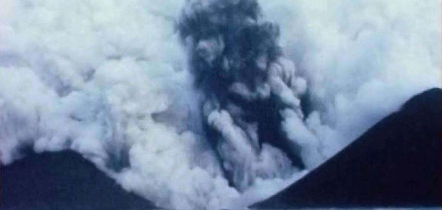 Úr kvikmynd Þorleifs Einarssonar frá Surtseyjargosi