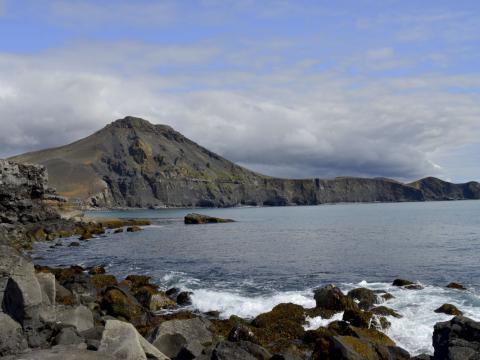 Festarfjall við Hraunsvík á Reykjanesskaga. Svæðið er á náttúruminjaskrá (C-hluta).
