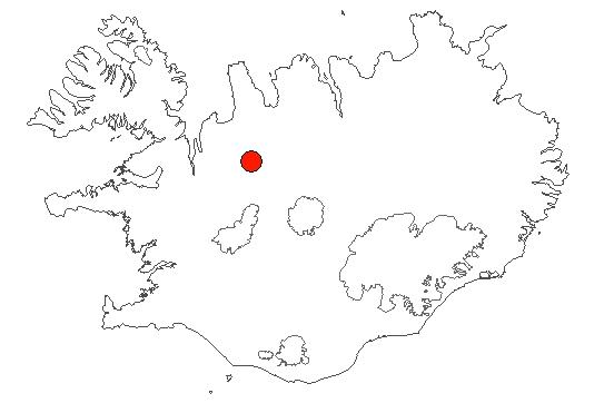 Location of area Grímstunguheiði-Blanda in iceland