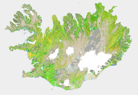 Skjáskot af 3. útgáfu vistgerðakorts NÍ