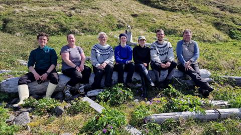 Þátttakendur í vöktun refa á Hornströndum árið 2024. Á myndina vantar Ester Rut Unnsteinsdóttur.