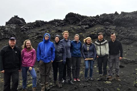 Þátttakendur í leiðangri líffræðinga til Surtseyjar 2024