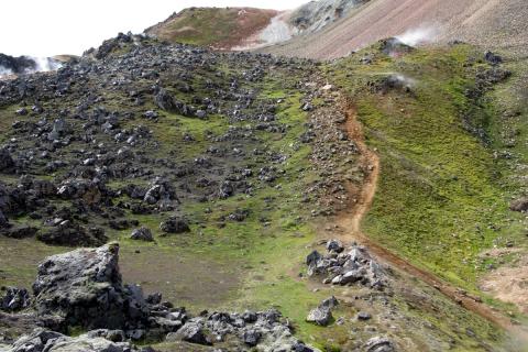 Göngustígur við Brennisteinsöldu 2008