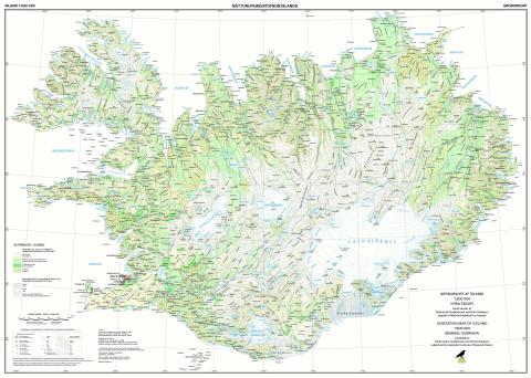 Gróðurkort af Íslandi 1:500 000