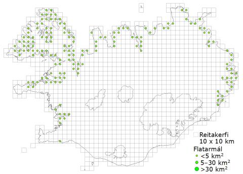 Útbreiðslukort óseyrar