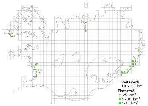 Útbreiðslukort skeraleirur