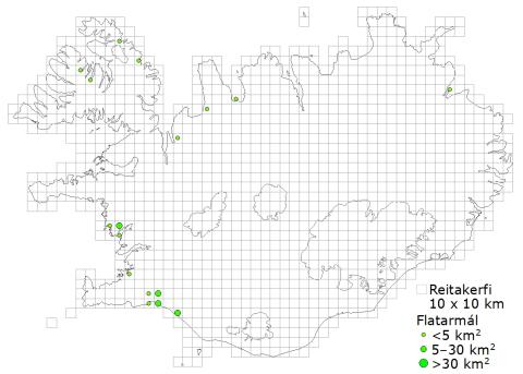 Útbreiðslukort árósar