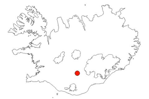 Veiðivötn á Íslandskorti