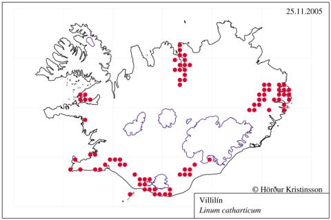 Útbreiðsla villilíns