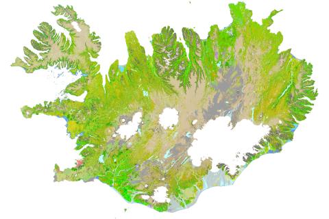Vistgerðakort af Íslandi